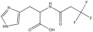 3-(1H-imidazol-4-yl)-2-[(3,3,3-trifluoropropanoyl)amino]propanoic acid Struktur