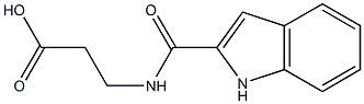 3-(1H-indol-2-ylformamido)propanoic acid Struktur