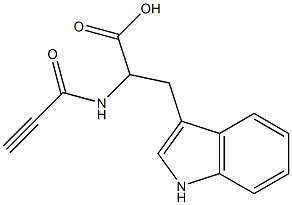 3-(1H-indol-3-yl)-2-(propioloylamino)propanoic acid Struktur