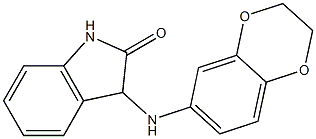 3-(2,3-dihydro-1,4-benzodioxin-6-ylamino)-2,3-dihydro-1H-indol-2-one Structure