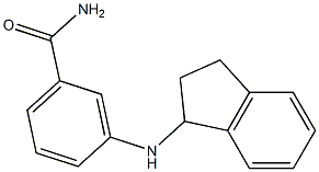 3-(2,3-dihydro-1H-inden-1-ylamino)benzamide Struktur