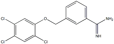 3-(2,4,5-trichlorophenoxymethyl)benzene-1-carboximidamide 结构式
