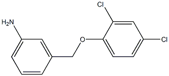 3-(2,4-dichlorophenoxymethyl)aniline,,结构式