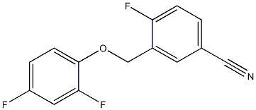 3-(2,4-difluorophenoxymethyl)-4-fluorobenzonitrile Structure