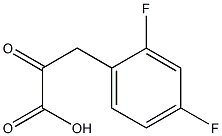 3-(2,4-difluorophenyl)-2-oxopropanoic acid Struktur