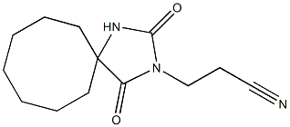 3-(2,4-dioxo-1,3-diazaspiro[4.7]dodec-3-yl)propanenitrile,,结构式