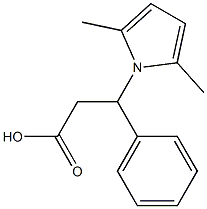 3-(2,5-dimethyl-1H-pyrrol-1-yl)-3-phenylpropanoic acid|