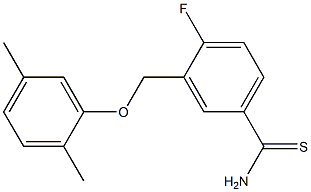 3-(2,5-dimethylphenoxymethyl)-4-fluorobenzene-1-carbothioamide