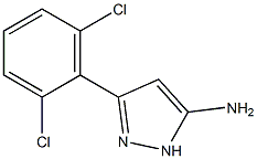 3-(2,6-dichlorophenyl)-1H-pyrazol-5-amine 结构式