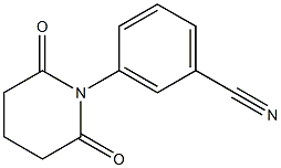 3-(2,6-dioxopiperidin-1-yl)benzonitrile Struktur