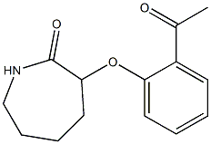 3-(2-acetylphenoxy)azepan-2-one 结构式