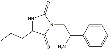 3-(2-amino-2-phenylethyl)-5-propylimidazolidine-2,4-dione Structure