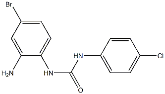 3-(2-amino-4-bromophenyl)-1-(4-chlorophenyl)urea 结构式