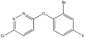 3-(2-bromo-4-fluorophenoxy)-6-chloropyridazine Struktur