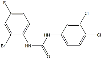 3-(2-bromo-4-fluorophenyl)-1-(3,4-dichlorophenyl)urea Structure