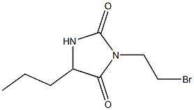 3-(2-bromoethyl)-5-propylimidazolidine-2,4-dione Structure