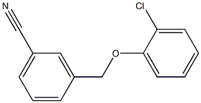 3-(2-chlorophenoxymethyl)benzonitrile Struktur