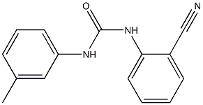 3-(2-cyanophenyl)-1-(3-methylphenyl)urea 结构式