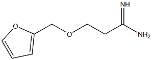 3-(2-furylmethoxy)propanimidamide 化学構造式