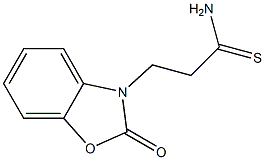 3-(2-oxo-1,3-benzoxazol-3(2H)-yl)propanethioamide Struktur