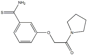 3-(2-oxo-2-pyrrolidin-1-ylethoxy)benzenecarbothioamide Structure