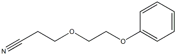 3-(2-phenoxyethoxy)propanenitrile 化学構造式