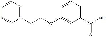 3-(2-phenylethoxy)benzene-1-carbothioamide,,结构式