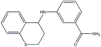 3-(3,4-dihydro-2H-1-benzothiopyran-4-ylamino)benzamide Struktur