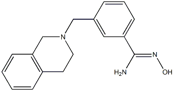 3-(3,4-dihydroisoquinolin-2(1H)-ylmethyl)-N'-hydroxybenzenecarboximidamide Structure