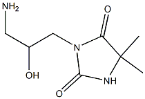 3-(3-amino-2-hydroxypropyl)-5,5-dimethylimidazolidine-2,4-dione Structure