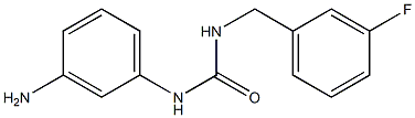 3-(3-aminophenyl)-1-[(3-fluorophenyl)methyl]urea Struktur