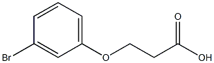 3-(3-bromophenoxy)propanoic acid Struktur