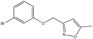 3-(3-bromophenoxymethyl)-5-methyl-1,2-oxazole 化学構造式