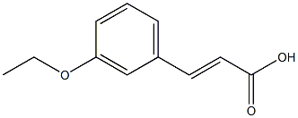 3-(3-ethoxyphenyl)prop-2-enoic acid 化学構造式