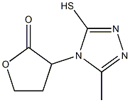 3-(3-methyl-5-sulfanyl-4H-1,2,4-triazol-4-yl)oxolan-2-one,,结构式