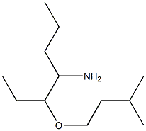 3-(3-methylbutoxy)heptan-4-amine Structure