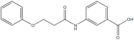 3-(3-phenoxypropanamido)benzoic acid Structure
