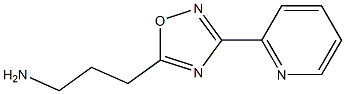 3-(3-pyridin-2-yl-1,2,4-oxadiazol-5-yl)propan-1-amine 结构式