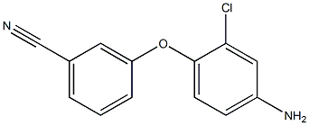 3-(4-amino-2-chlorophenoxy)benzonitrile 结构式