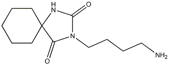 3-(4-aminobutyl)-1,3-diazaspiro[4.5]decane-2,4-dione Structure