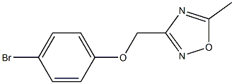 3-(4-bromophenoxymethyl)-5-methyl-1,2,4-oxadiazole Structure