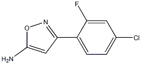 3-(4-chloro-2-fluorophenyl)-1,2-oxazol-5-amine Structure