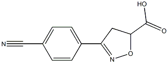 3-(4-cyanophenyl)-4,5-dihydro-1,2-oxazole-5-carboxylic acid