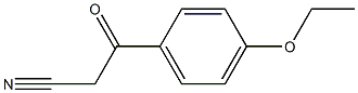 3-(4-ethoxyphenyl)-3-oxopropanenitrile 化学構造式