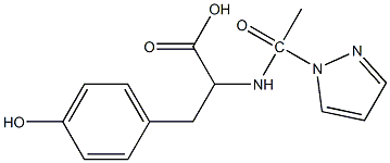 3-(4-hydroxyphenyl)-2-[1-(1H-pyrazol-1-yl)acetamido]propanoic acid