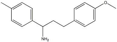 3-(4-methoxyphenyl)-1-(4-methylphenyl)propan-1-amine Structure