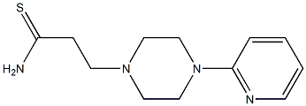 3-(4-pyridin-2-ylpiperazin-1-yl)propanethioamide Structure