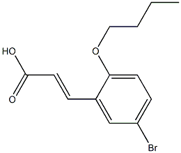 3-(5-bromo-2-butoxyphenyl)prop-2-enoic acid Structure