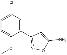 3-(5-chloro-2-methoxyphenyl)-1,2-oxazol-5-amine 化学構造式