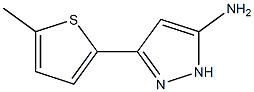 3-(5-methylthien-2-yl)-1H-pyrazol-5-amine 结构式